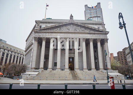 Das New York State Supreme Court Building, ursprünglich bekannt als das New York County Courthouse. Stockfoto