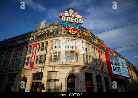 Manchester-Printworks Gebäude The Printworks ist urban Veranstaltungsort bietet ein Kino, Clubs und Restaurants, o befindet sich Stockfoto