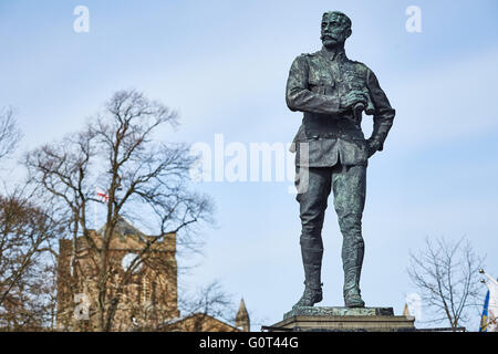 Hexham Marktstadt Zivilgemeinde Northumberland das Denkmal für den Lieutenant-Colonel George Elliott Benson an der Spitze der Beaumon Stockfoto