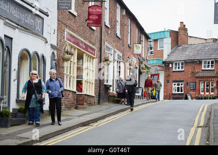 Knutsford Altstadt Cheshire aus König Straße Essen Essen Essen Essen Essen Essen trinken Speisen-Restaurant hautnah Stockfoto