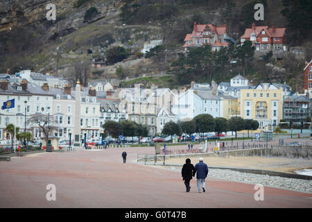 Llandudno ist ein Badeort, Stadt und Gemeinde in Conwy County Borough, Wales, liegt auf der Creuddyn Halbinsel, welche protr Stockfoto