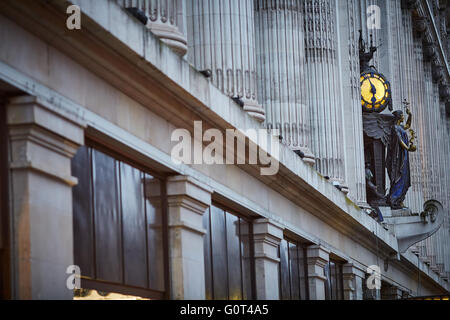 äußere Selfridges, Oxford Street ist eine Denkmalgeschützte Einzelhandelsflächen, befindet sich in Oxford Street, London, England. Es war desig Stockfoto