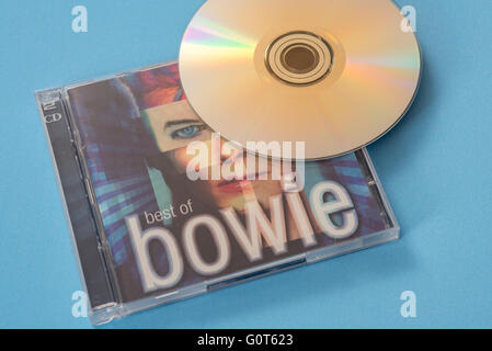 das beste von David Bowie-Album auf CD Stockfoto