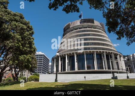 Der Bienenstock, Parlamentsgebäude in Neuseeland, Wellington Stockfoto