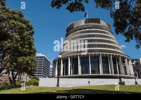 Der Bienenstock, Parlamentsgebäude in Neuseeland, Wellington Stockfoto