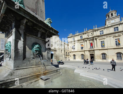 Place De La République.in Arles. Frankreich Stockfoto