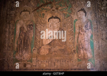 BAGAN, Myanmar - BAGAN, MYANMAR--aus der Regierungszeit von Narathihapate (1256-1287), Tayok Pye Tempel befindet sich auf der östlichen Seite der Ebene von Bagan in der Nähe von Minnanthu. Besonders erwähnenswert sind komplizierte renovierten Stuckarbeiten und dekorativen Malereien an den Innenwänden. Es gehört zu der Handvoll Tempel, die offenstehen, Klettern auf den oberen Terrassen. Stockfoto