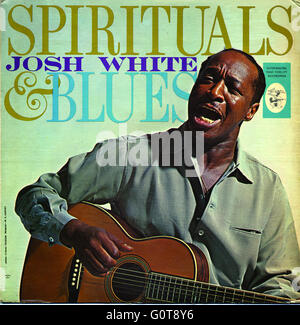 Josh White Album-Cover ca. 1960er Jahre: "Spirituals und Blues" Stockfoto