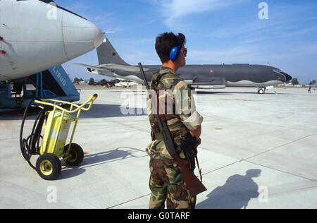 U.S. Navy Air force base von Sigonella (Sizilien, Italien) Stockfoto