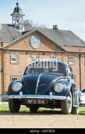 1957 Auto Vintage VW Käfer außen Standford Hall. Leicestershire, England Stockfoto