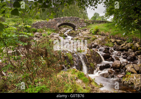 Ashness Brücke in der Nähe von Derwent Water in The Lake District National Park Vereinigtes Königreich Stockfoto