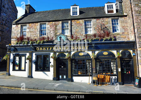 Greyfriars Bobby Pub in Edinburgh, Schottland, Vereinigtes Königreich Stockfoto