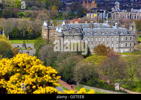 Holyrood House auf der Royal Mile in Edinburgh, Schottland, Vereinigtes Königreich Stockfoto