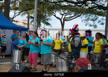 soziales Bewusstsein und faire Teilnahme zu fördern und zu unterstützen, Inklusion und Integration von Menschen mit Behinderungen. Noumea. Stockfoto