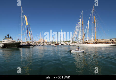 Bilder von Palma International Boat Show 2016 und Palma Superyacht Show 2016-Panorama der Superyachten + Schicksal Star +++ Stockfoto