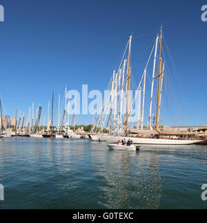 Bilder von Palma International Boat Show 2016 und Palma Superyacht Show 2016-Panorama der Superyachten + "Schicksal Star" ++ Stockfoto