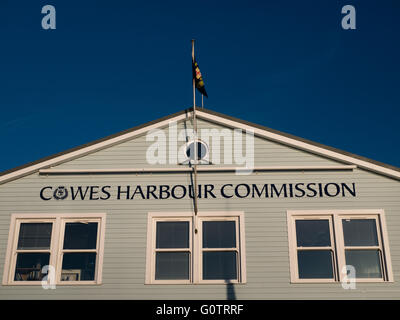 Cowes Hafen Kommission Strandpromenade Cowes, Isle Of Wight, England Stockfoto