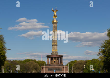 goldene Siegessäule (Siegessaeule) in Berlin, Deutschland Stockfoto