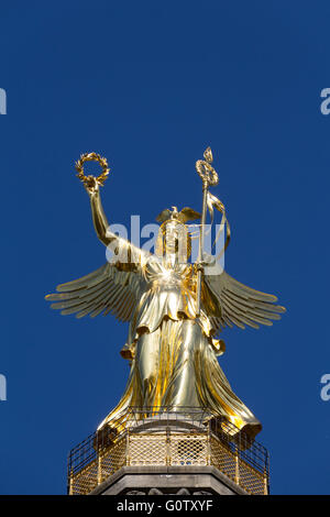 Siegessäule (Siegessaeule) in Berlin, Deutschland Stockfoto