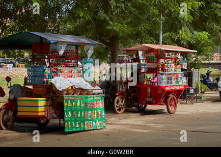 Stände mit mobilen Getränk, Siem Reap, Kambodscha Stockfoto