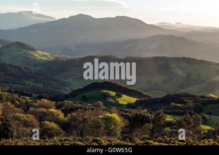 Ein Blick vom Mount Candiano in Kantabrien, Spanien, Europa Stockfoto