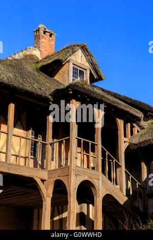 Das Hameau De La Reine ist ein Modelldorf gebaut im Auftrag von Marie Antoinette auf dem Gelände des Petit Trianon Stockfoto