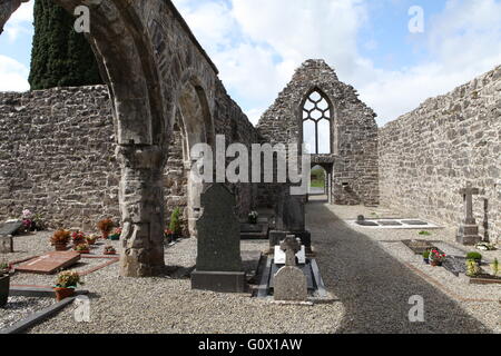 Creevelea Abbey, Franziskaner Kloster, Co. Leitrim, megalithische Irland Stockfoto