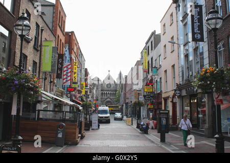 Anne Street South in Dublin Stockfoto