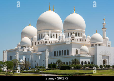 Sheikh Zayed Grand Moschee in Abu Dhabi Stockfoto