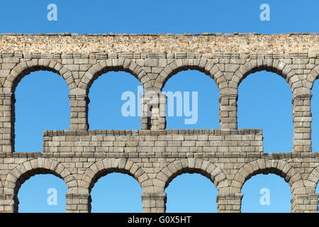 Römische Aquädukt. Segovia. Kastilien-León. Spanien Stockfoto