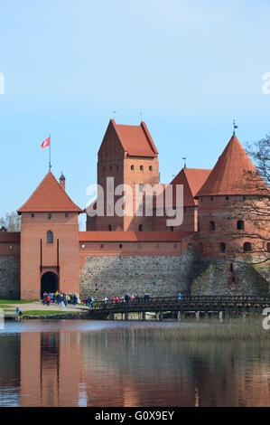 Trakai Burg, Litauen Stockfoto