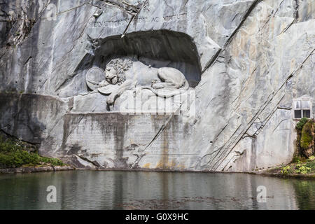 Berühmte Löwendenkmal in Luzern, Schweiz Stockfoto