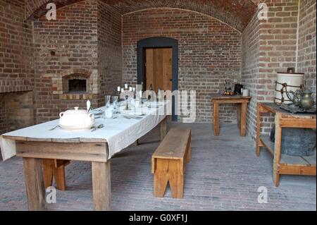 Details zu Fort Clinch aus Amelia island Florida. Von 1847 im zweiten Seminole-Kriege sowie Union Fort im Bürgerkrieg war. Stockfoto