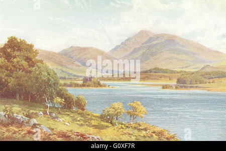 Schottland: Whig Land: Kilchurn Castle, Loch Awe, Argyll, Vintage print 1922 Stockfoto