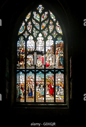Glasmalerei. St Giles Edinburgh Stockfoto