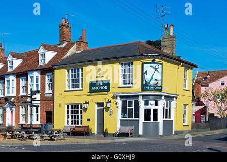 Das Anchor Pub in Woodbridge, Suffolk, England UK Stockfoto