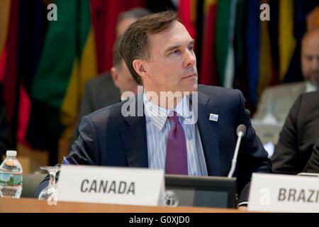 Bill Morneau PC MP, Minister für Finanzen, Kanada - 14. April 2016, The World Bank Group, Washington, DC USA Stockfoto