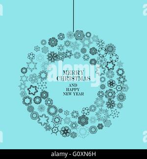 Kollektion von Vektor-Schneeflocken Stock Vektor