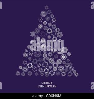 Kollektion von Vektor-Schneeflocken Stock Vektor