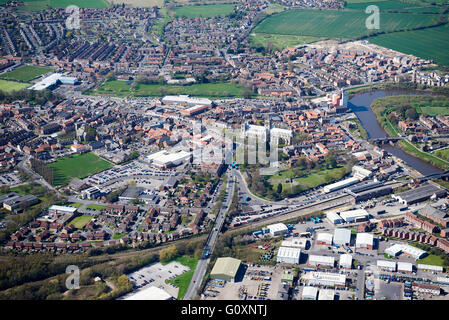 Markt der nördlichen Stadt Selby, North Yorkshire, England, UK Stockfoto