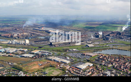 British Steel, Scunthorpe Stahlwerken, Nord-England, UK Stockfoto