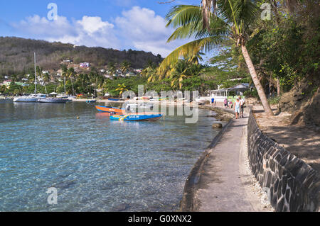 dh Bequia Insel St. VINCENT Karibik Boote Anchorage Bucht abseits Caribbean island Küste Port Elizabeth Admiralty Bay Stockfoto