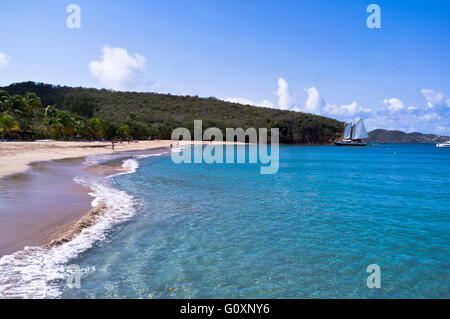 dh Mayreau Insel St. VINCENT Karibik Saline Bay Saint Vincent und die Grenadinen Strand Stockfoto