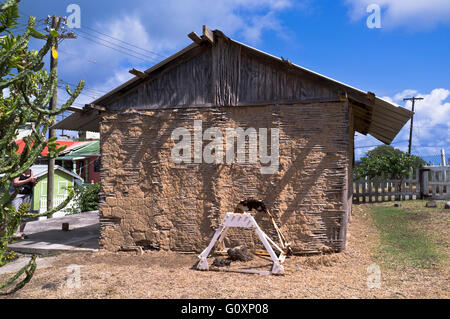dh Mayreau Insel St. VINCENT Karibik Flechtwerk und Daub Haus Saint Vincent und die Grenadinen Stockfoto