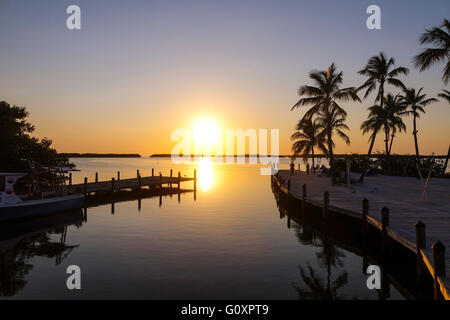 Sonnenuntergang in den Florida Keys Stockfoto