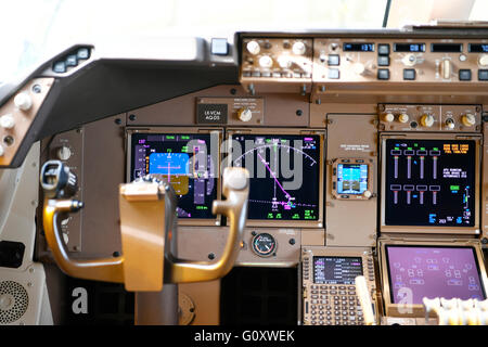 Flugzeug, Flugzeug, Flugzeuge, Cockpit, Boeing, B 747-800, Cargo, Stockfoto