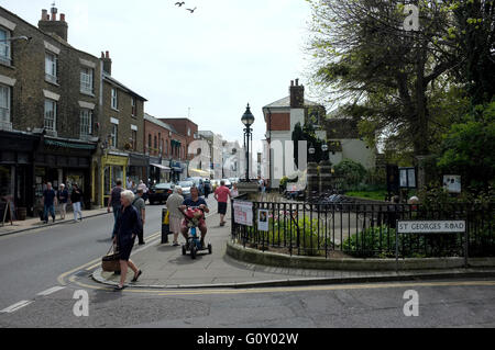 East Kent Küstenstadt Deal uk Mai 2016 Stockfoto