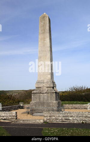 Kenotaph, Neuland, Wren, Portland, Jurassic Coast, Dorset, England, Großbritannien, Vereinigtes Königreich, UK, Europa Stockfoto