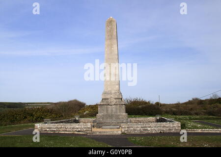 Kenotaph, Neuland, Wren, Portland, Jurassic Coast, Dorset, England, Großbritannien, Vereinigtes Königreich, UK, Europa Stockfoto