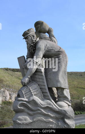 "Spirit of Portland" Skulptur, Wren, Portland, Dorset, England, Großbritannien, Deutschland, UK, Europa Stockfoto